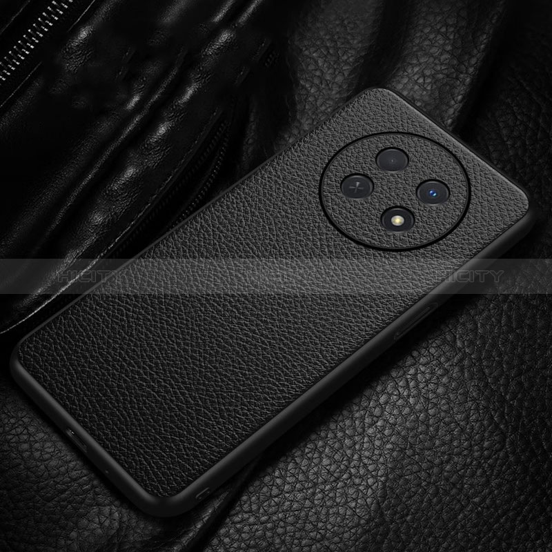 Coque Luxe Cuir Housse Etui pour Huawei Nova Y91 Noir Plus