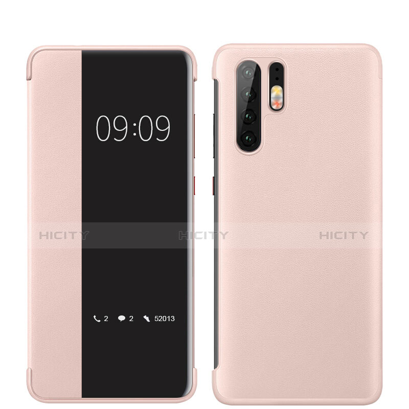 Coque Luxe Cuir Housse Etui pour Huawei P30 Pro Or Rose Plus