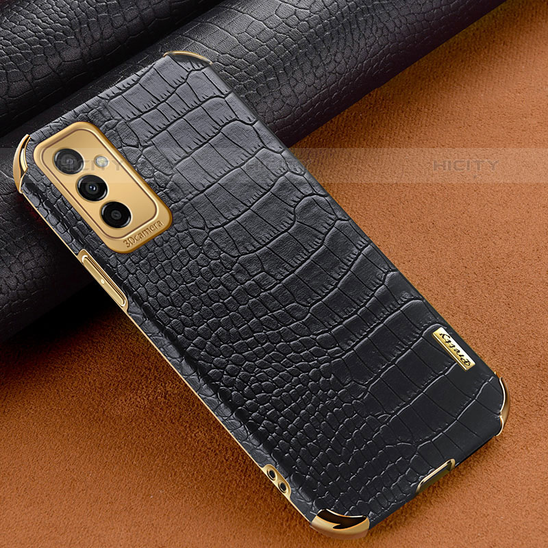 Coque Luxe Cuir Housse Etui pour Samsung Galaxy M23 5G Noir Plus