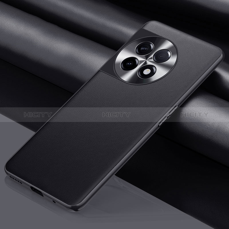 Coque Luxe Cuir Housse Etui QK1 pour OnePlus 11 5G Noir Plus