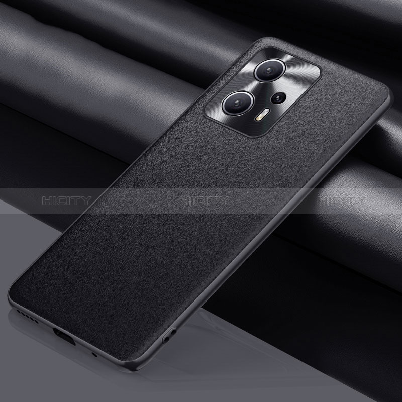 Coque Luxe Cuir Housse Etui QK1 pour Xiaomi Redmi Note 11T Pro+ Plus 5G Noir Plus
