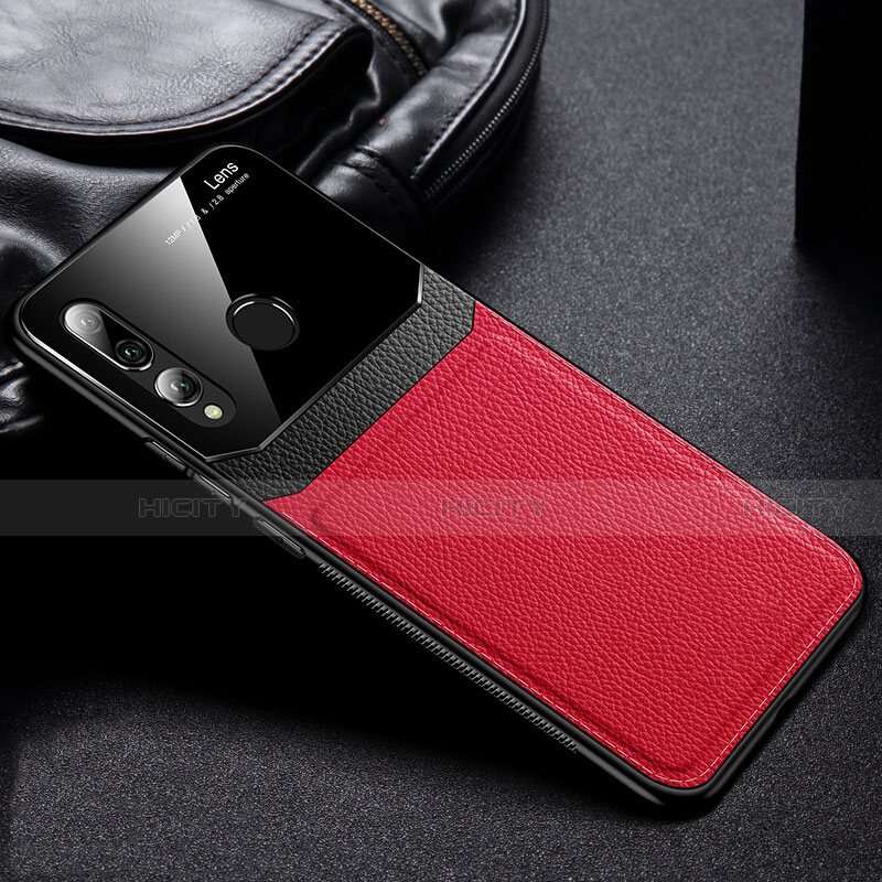 Coque Luxe Cuir Housse Etui R01 pour Huawei Honor 20 Lite Rouge Plus