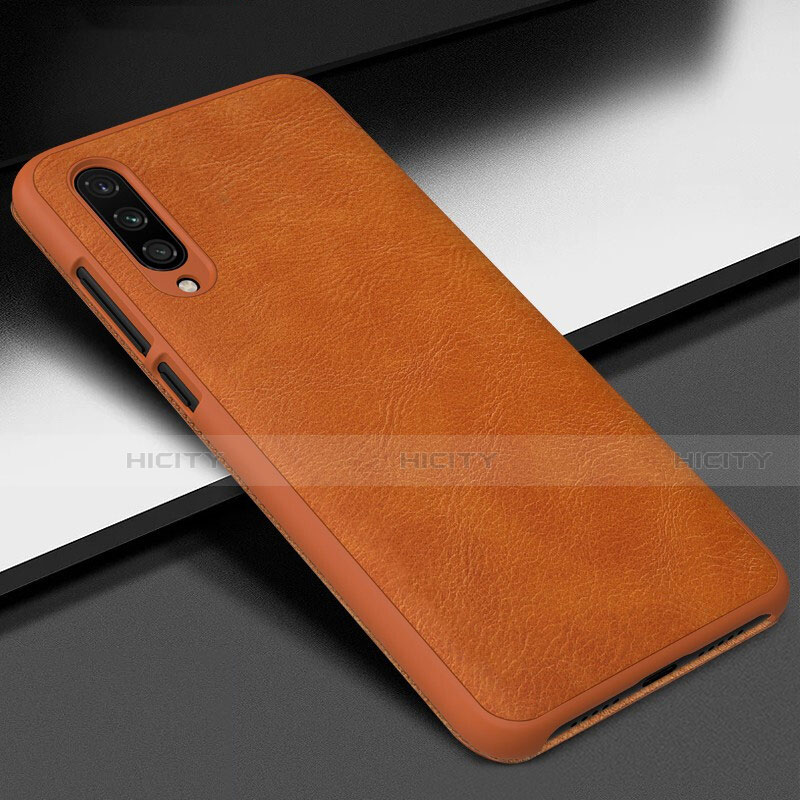Coque Luxe Cuir Housse Etui R01 pour Xiaomi Mi A3 Orange Plus