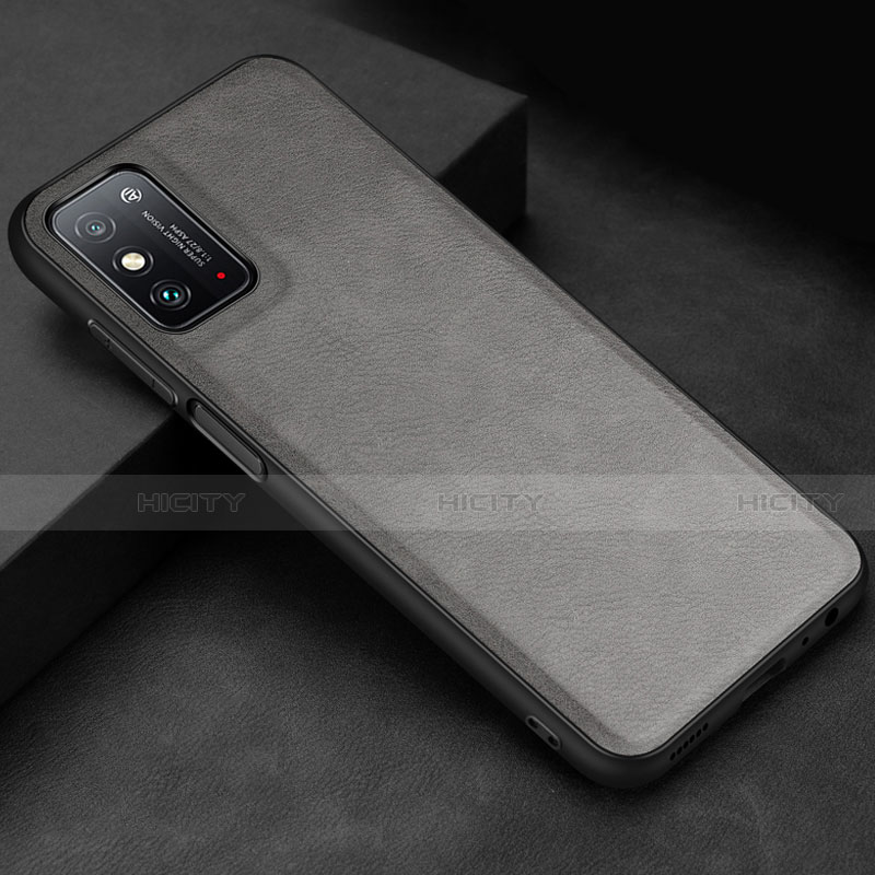 Coque Luxe Cuir Housse Etui R02 pour Huawei Honor X10 Max 5G Gris Plus