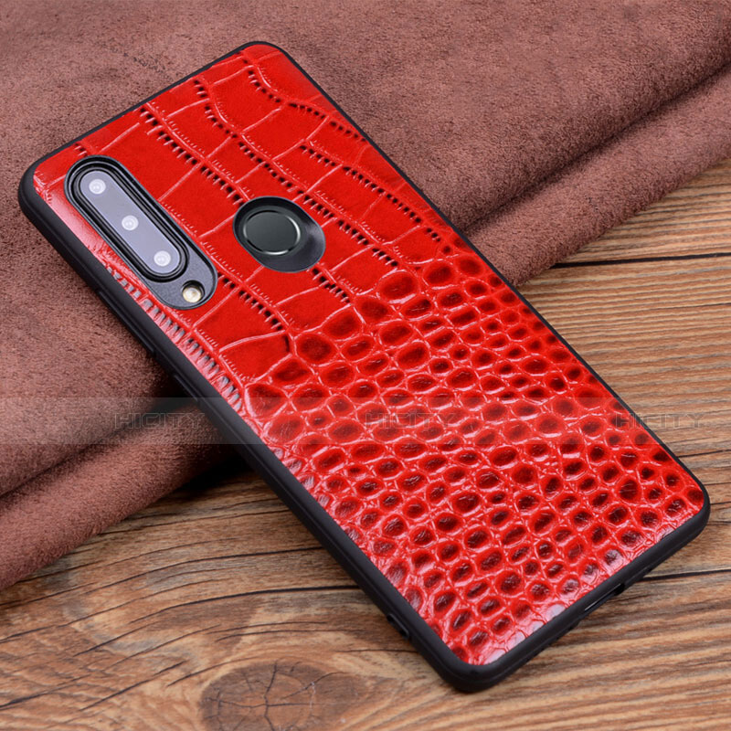 Coque Luxe Cuir Housse Etui R04 pour Huawei Honor 20 Lite Rouge Plus