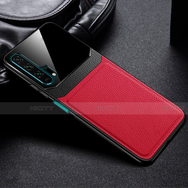 Coque Luxe Cuir Housse Etui R05 pour Huawei Honor 20 Pro Rouge Plus