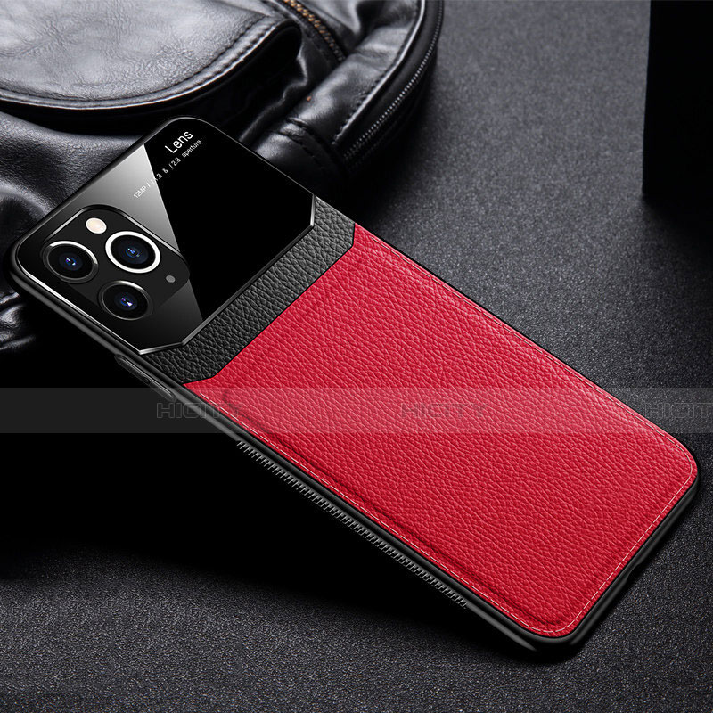 Coque Luxe Cuir Housse Etui R09 pour Apple iPhone 11 Pro Max Rouge Plus
