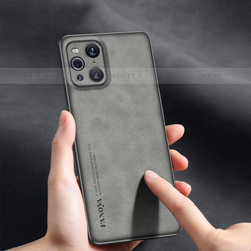 Coque Luxe Cuir Housse Etui S01 pour Oppo Find X3 Pro 5G Plus