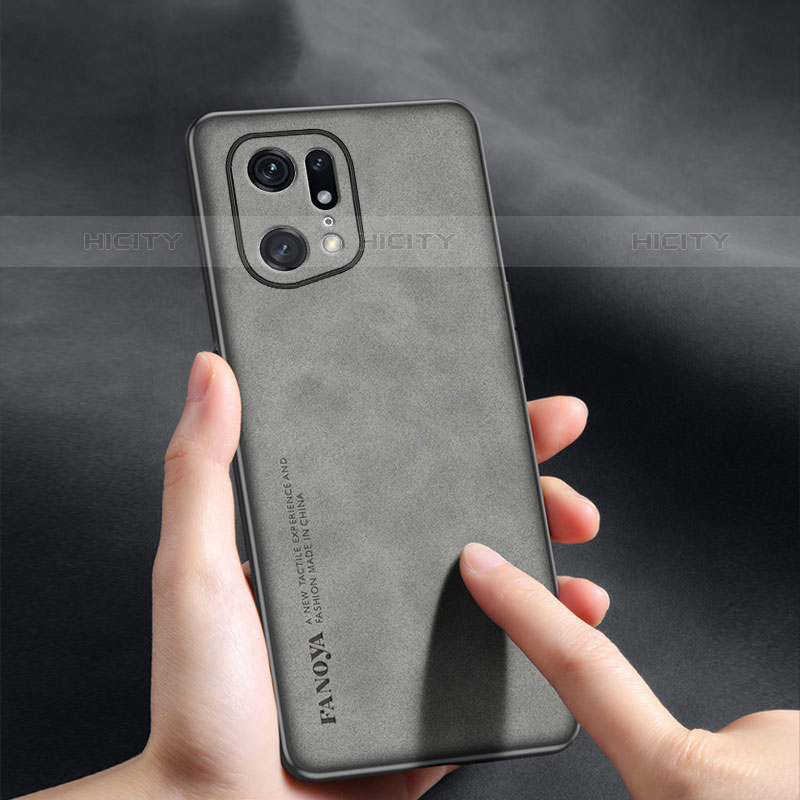 Coque Luxe Cuir Housse Etui S01 pour Oppo Find X5 Pro 5G Plus