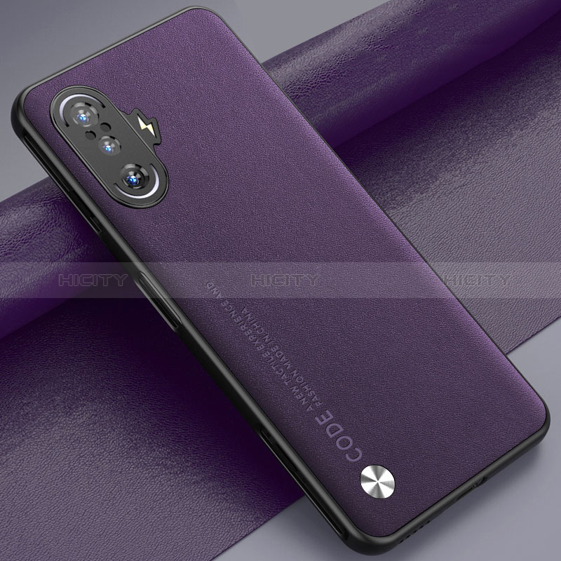 Coque Luxe Cuir Housse Etui S01 pour Xiaomi Poco F3 GT 5G Violet Plus