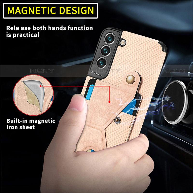 Coque Luxe Cuir Housse Etui S01D pour Samsung Galaxy S23 5G Plus