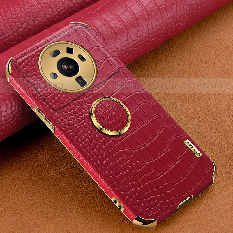 Coque Luxe Cuir Housse Etui S06 pour Xiaomi Mi 12 Ultra 5G Rouge Plus