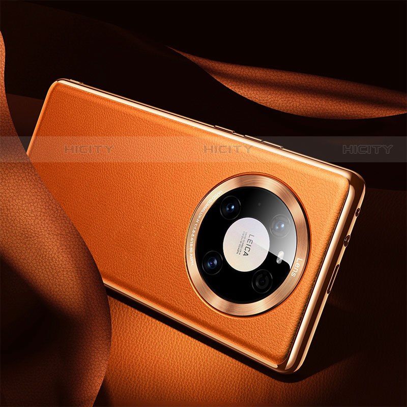 Coque Luxe Cuir Housse Etui S08 pour Huawei Mate 40E 5G Orange Plus