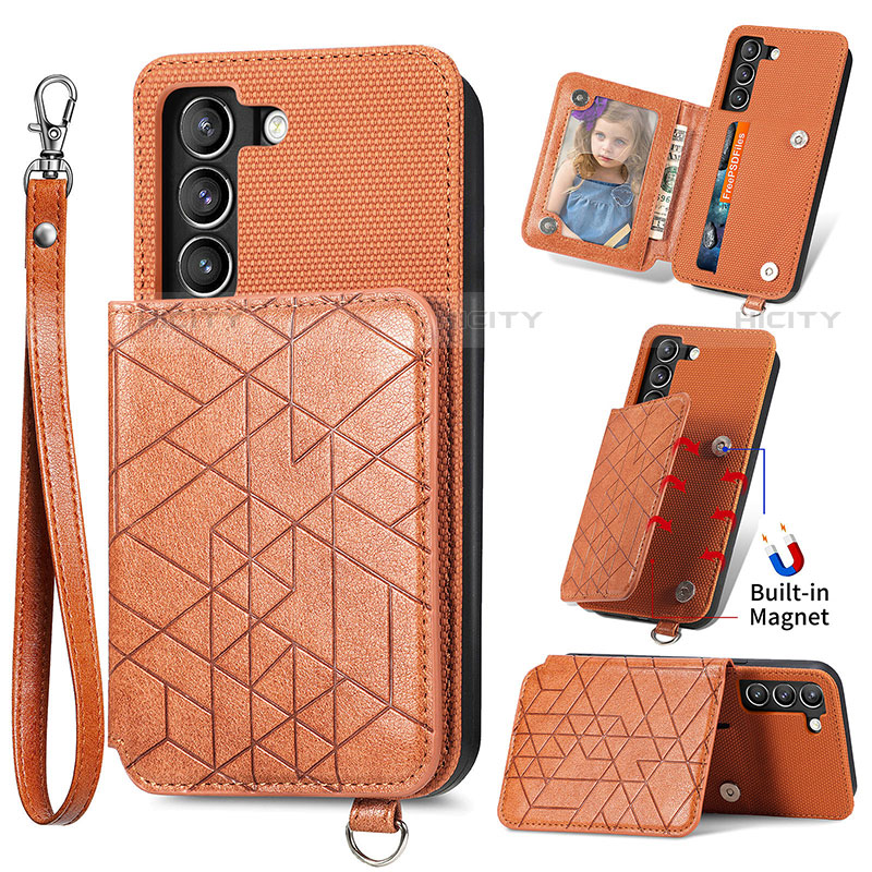 Coque Luxe Cuir Housse Etui S08D pour Samsung Galaxy S21 Plus 5G Plus