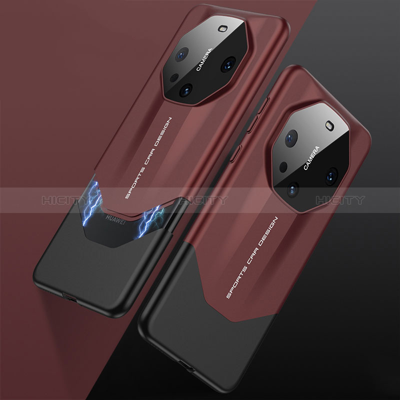 Coque Luxe Cuir Housse Etui S09 pour Huawei Mate 60 Pro+ Plus Rouge Plus