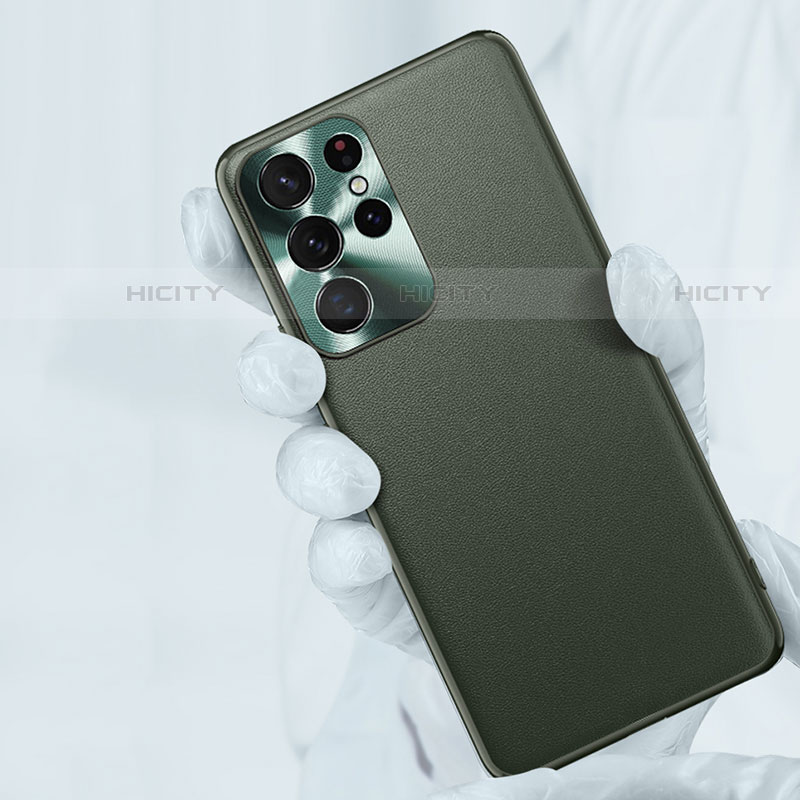 Coque Luxe Cuir Housse Etui T02 pour Samsung Galaxy S21 Ultra 5G Plus