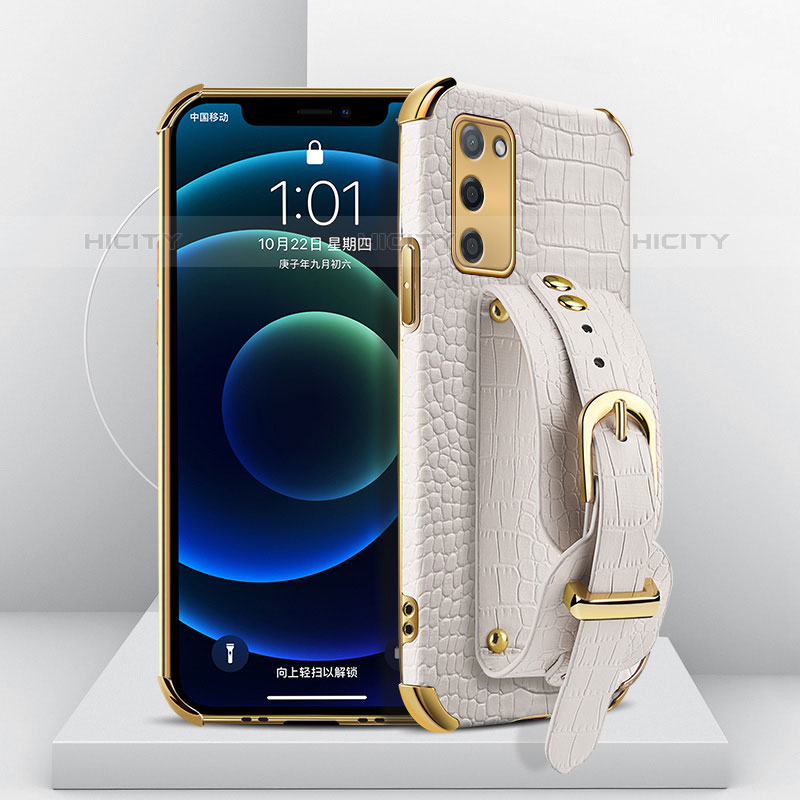 Coque Luxe Cuir Housse Etui XD1 pour Oppo A53s 5G Blanc Plus