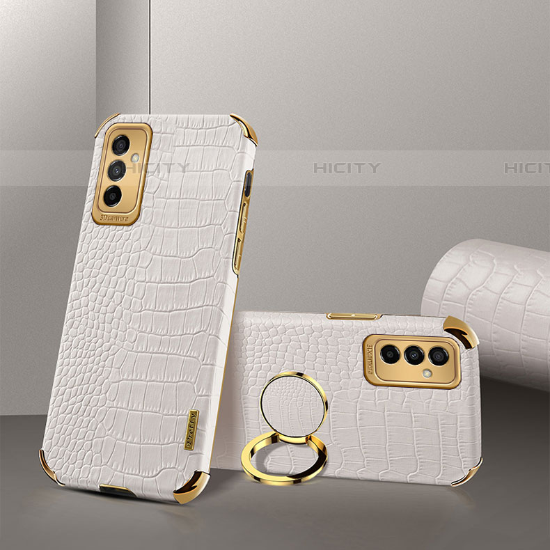 Coque Luxe Cuir Housse Etui XD1 pour Samsung Galaxy F23 5G Blanc Plus