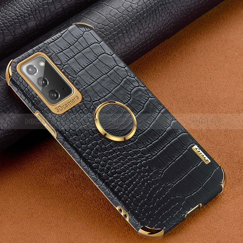 Coque Luxe Cuir Housse Etui XD1 pour Samsung Galaxy Note 20 5G Noir Plus