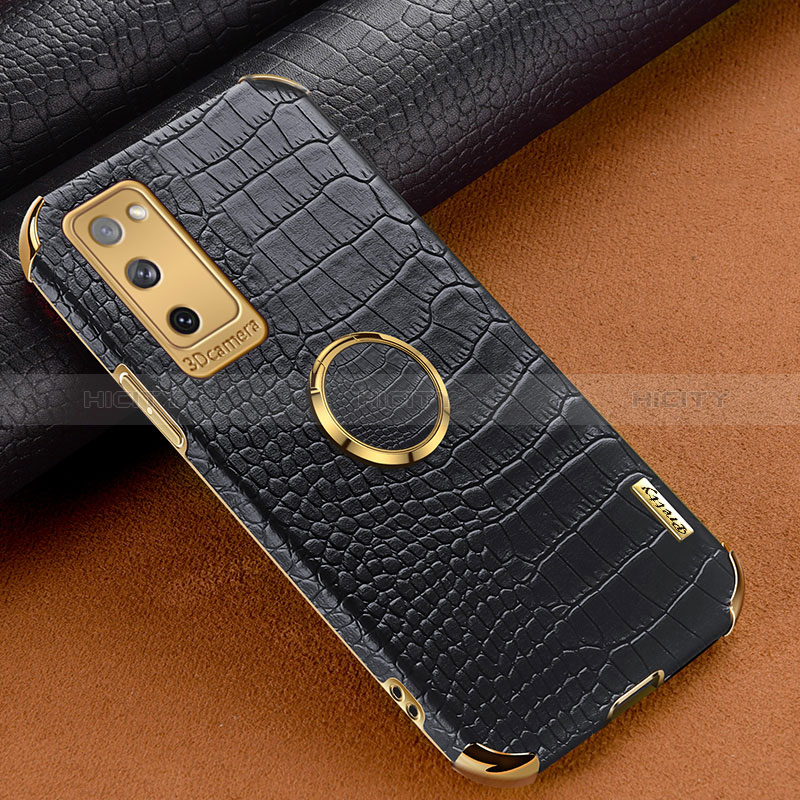 Coque Luxe Cuir Housse Etui XD1 pour Samsung Galaxy S20 FE (2022) 5G Noir Plus