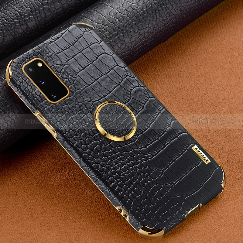 Coque Luxe Cuir Housse Etui XD1 pour Samsung Galaxy S20 Noir Plus