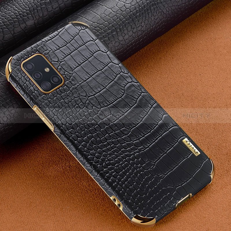 Coque Luxe Cuir Housse Etui XD3 pour Samsung Galaxy A51 5G Noir Plus