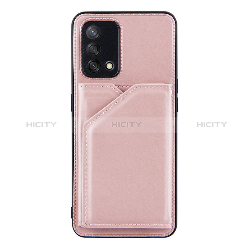 Coque Luxe Cuir Housse Etui Y01B pour Oppo A95 4G Or Rose Plus