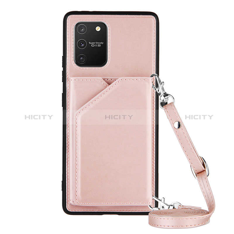 Coque Luxe Cuir Housse Etui Y02B pour Samsung Galaxy M80S Or Rose Plus