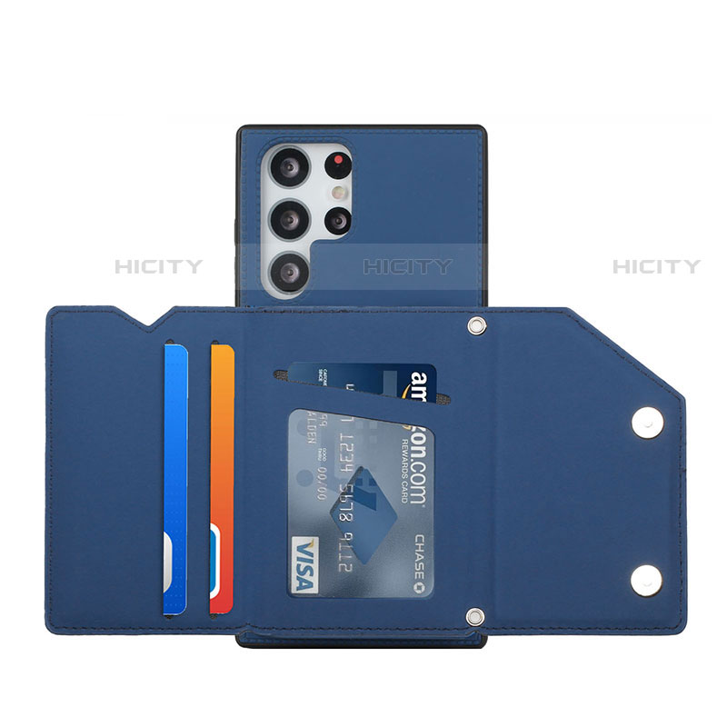 Coque Luxe Cuir Housse Etui Y02B pour Samsung Galaxy S22 Ultra 5G Plus