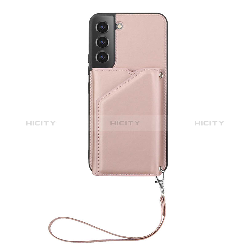 Coque Luxe Cuir Housse Etui Y03B pour Samsung Galaxy S24 Plus 5G Or Rose Plus
