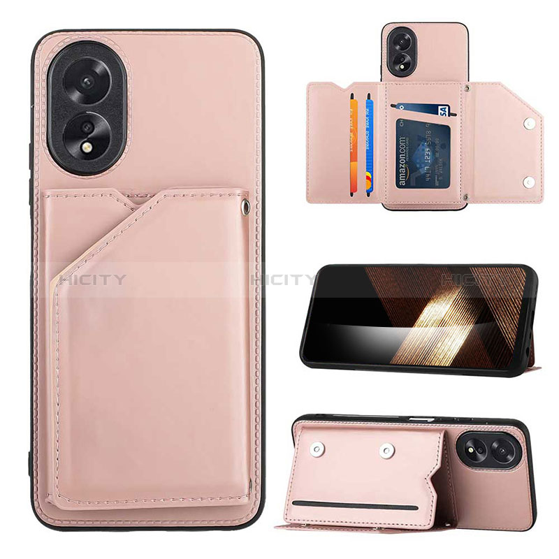 Coque Luxe Cuir Housse Etui YB1 pour Oppo A38 Plus