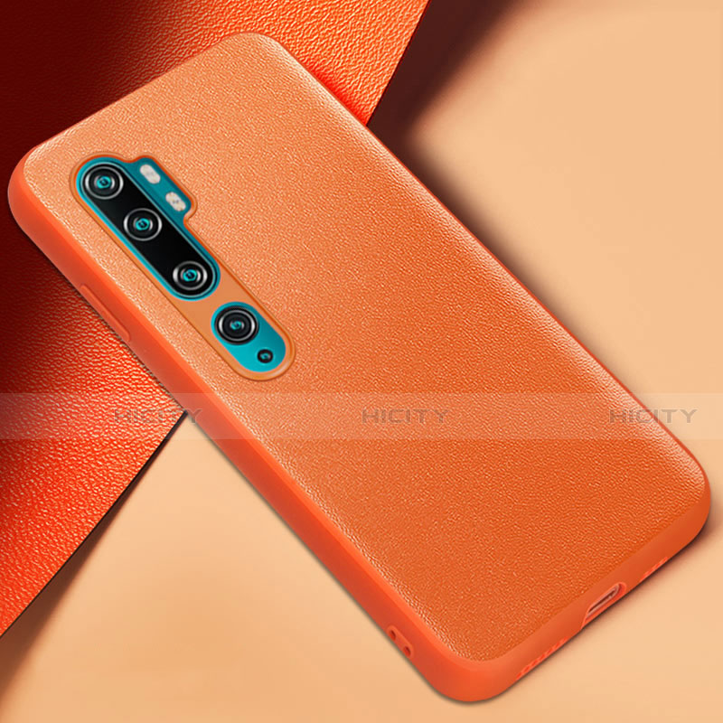 Coque Luxe Cuir Housse Etui Z02 pour Xiaomi Mi Note 10 Pro Orange Plus