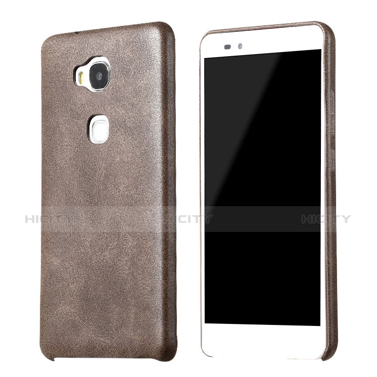 Coque Luxe Cuir Housse pour Huawei Honor Play 5X Marron Plus