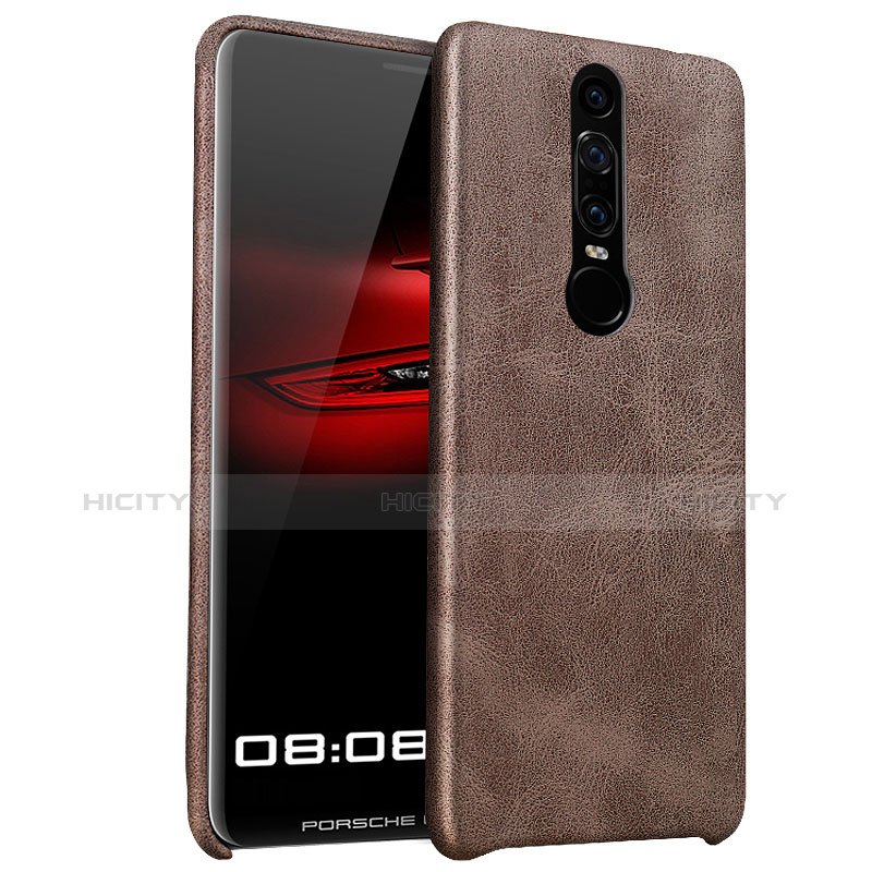 Coque Luxe Cuir Housse pour Huawei Mate RS Marron Plus