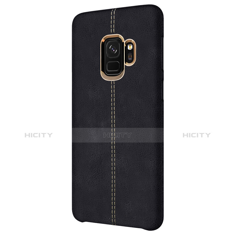 Coque Luxe Cuir Housse pour Samsung Galaxy S9 Noir Plus