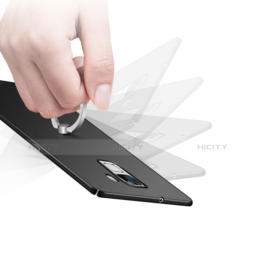 Coque Plastique Housse Etui Rigide Mat avec Support Bague Anneau A01 pour Huawei Honor 7 Dual SIM Plus