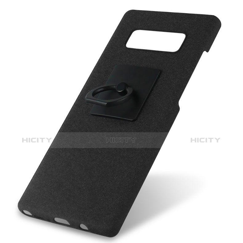 Coque Plastique Housse Etui Rigide Mat avec Support Bague Anneau A01 pour Samsung Galaxy Note 8 Duos N950F Plus