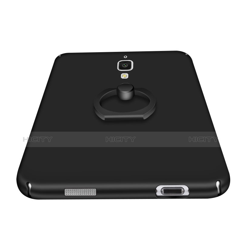 Coque Plastique Housse Etui Rigide Mat avec Support Bague Anneau A01 pour Xiaomi Mi 4 LTE Plus