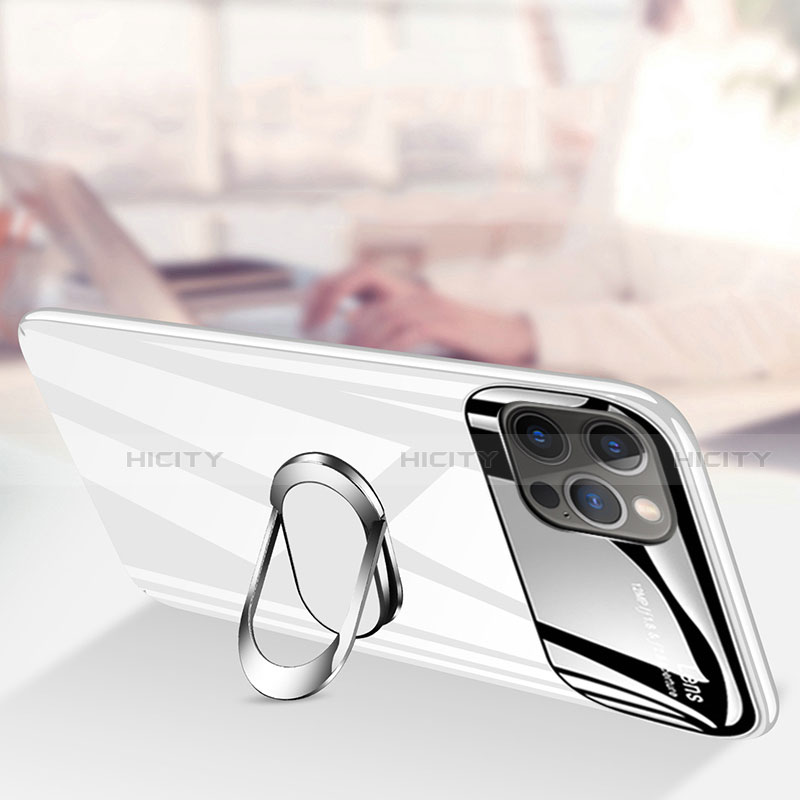 Coque Plastique Housse Etui Rigide Mat avec Support Bague Anneau Aimante Magnetique A01 pour Apple iPhone 12 Pro Max Plus