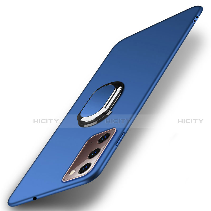 Coque Plastique Housse Etui Rigide Mat avec Support Bague Anneau Aimante Magnetique P01 pour Samsung Galaxy Note 20 5G Plus