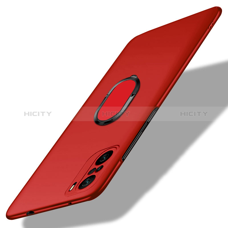 Coque Plastique Housse Etui Rigide Mat avec Support Bague Anneau Aimante Magnetique pour Xiaomi Mi 11X 5G Plus