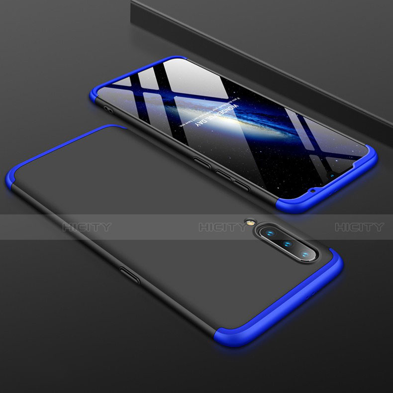 Coque Plastique Mat Protection Integrale 360 Degres Avant et Arriere Etui Housse M01 pour Xiaomi Mi 9 Pro 5G Bleu et Noir Plus