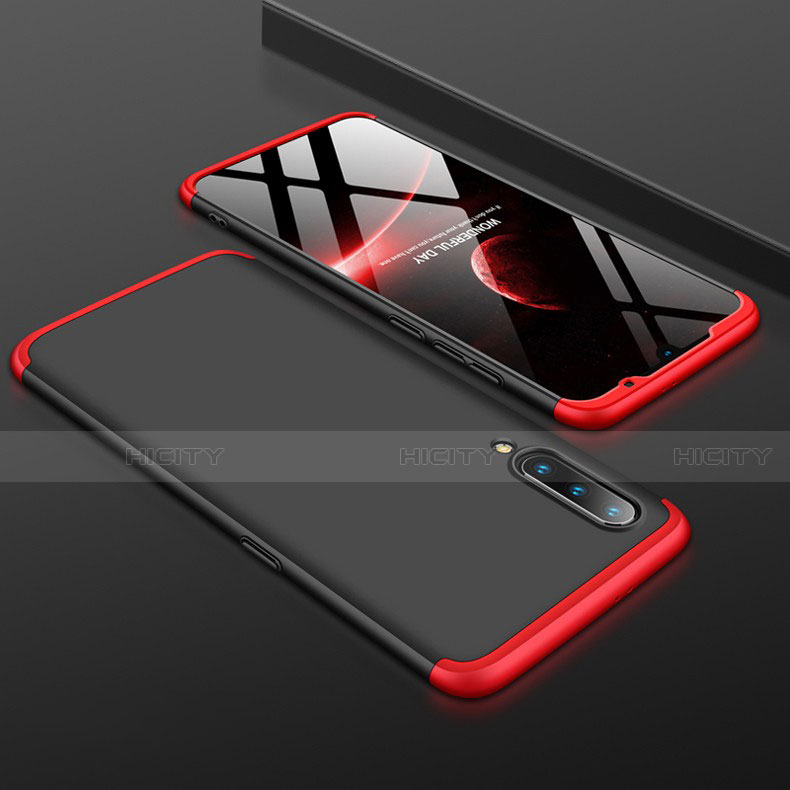 Coque Plastique Mat Protection Integrale 360 Degres Avant et Arriere Etui Housse M01 pour Xiaomi Mi 9 Rouge et Noir Plus