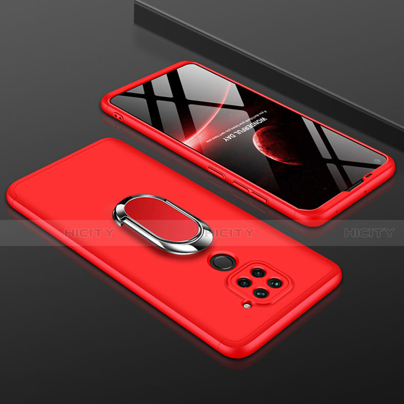 Coque Plastique Mat Protection Integrale 360 Degres Avant et Arriere Etui Housse P01 pour Xiaomi Redmi Note 9 Rouge Plus