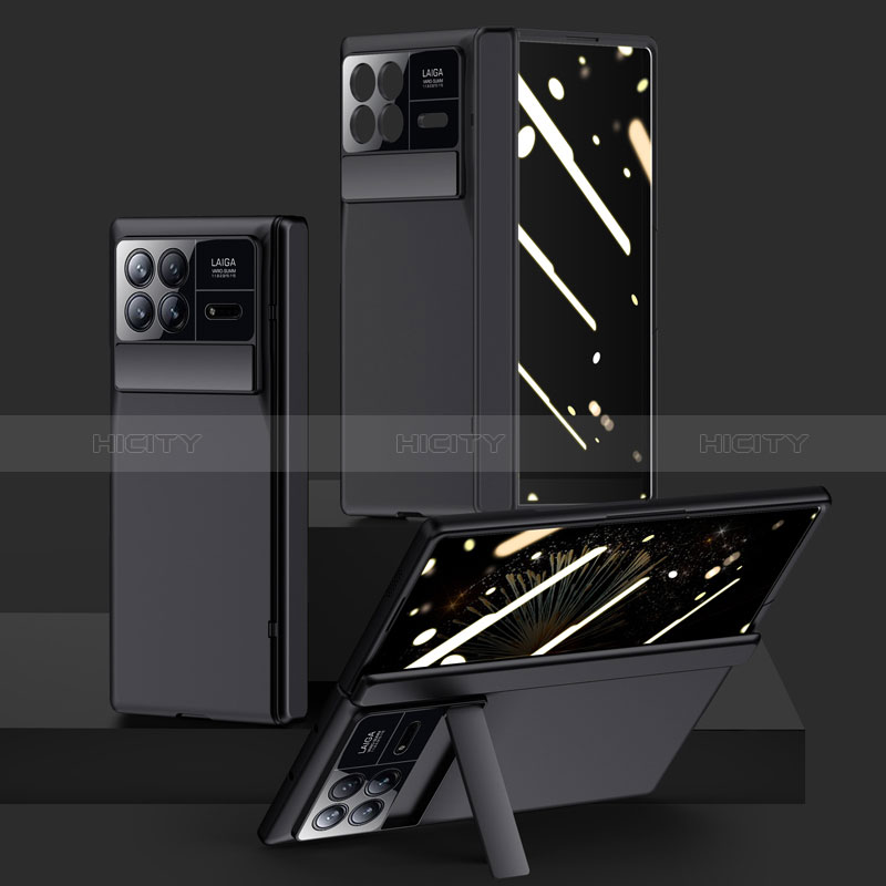 Coque Plastique Mat Protection Integrale 360 Degres Avant et Arriere Etui Housse P02 pour Xiaomi Mix Fold 3 5G Noir Plus
