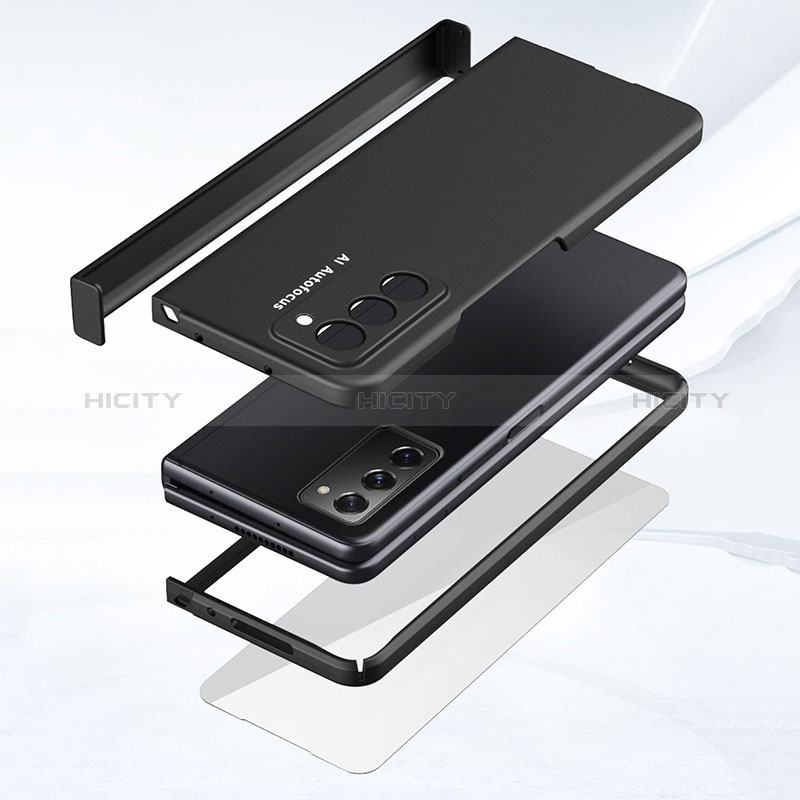 Coque Plastique Mat Protection Integrale 360 Degres Avant et Arriere Etui Housse P03 pour Samsung Galaxy Z Fold2 5G Plus