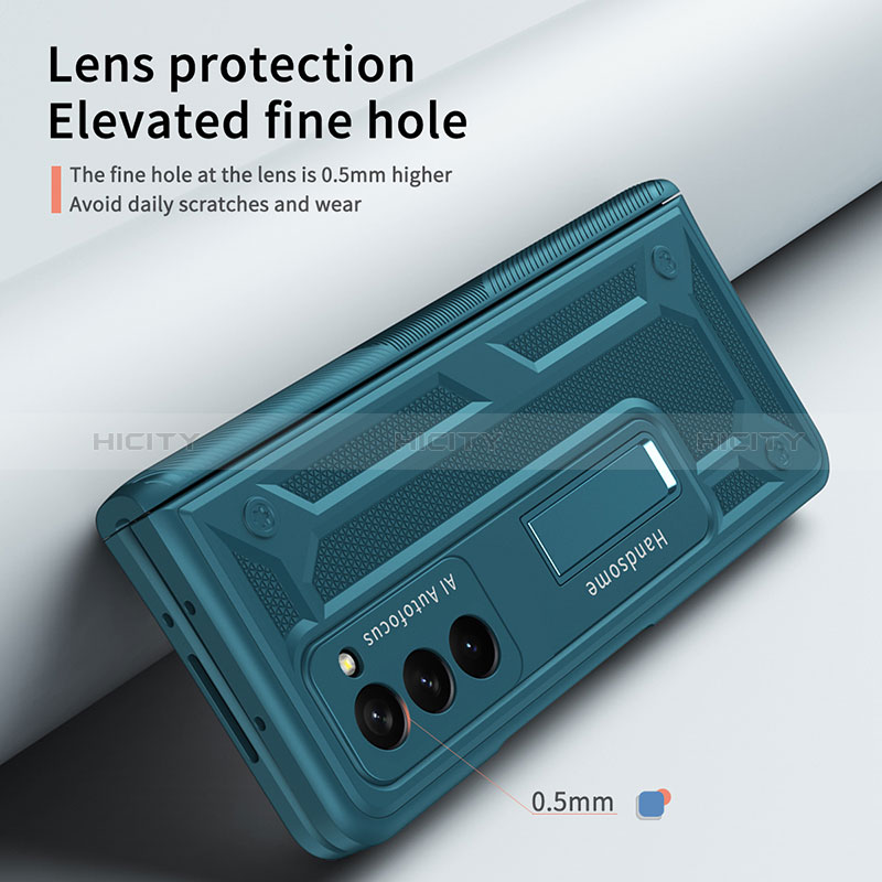Coque Plastique Mat Protection Integrale 360 Degres Avant et Arriere Etui Housse P06 pour Samsung Galaxy Z Fold2 5G Plus