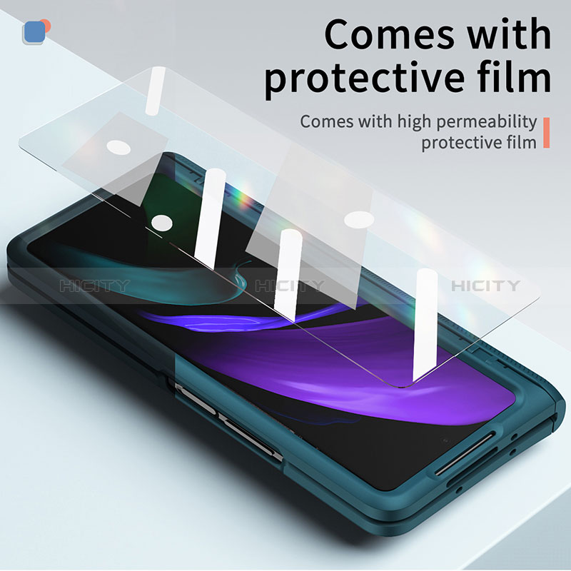 Coque Plastique Mat Protection Integrale 360 Degres Avant et Arriere Etui Housse P06 pour Samsung Galaxy Z Fold2 5G Plus