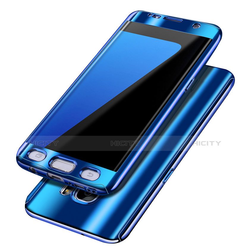 Coque Plastique Mat Protection Integrale 360 Degres Avant et Arriere Etui Housse pour Samsung Galaxy S7 Edge G935F Plus