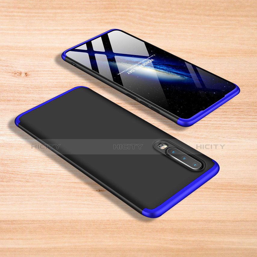 Coque Plastique Mat Protection Integrale 360 Degres Avant et Arriere Etui Housse pour Xiaomi Mi 9 SE Bleu et Noir Plus